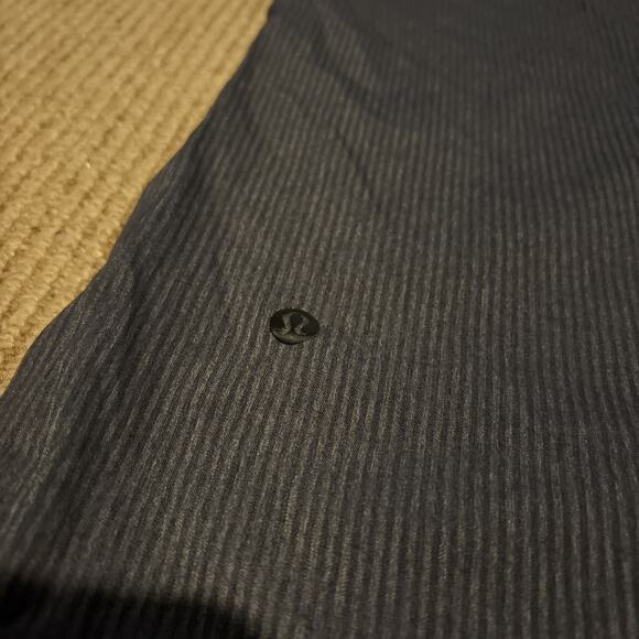 Lululemon Men's Sz L Bonded Voyage L/S Stretch Shirt Heather Blue Stripe M090803 - Picture 10 of 10